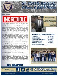 Takedown Report - Vol 4 - St. John Bosco High School