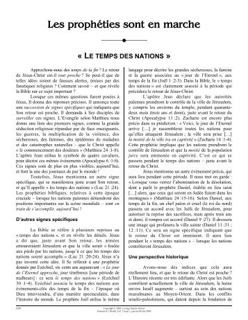 Les prophéties sont en marche - Le Monde de Demain