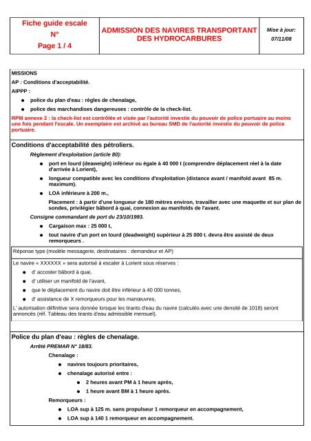 Fiches Réflexe Officierdeport - 