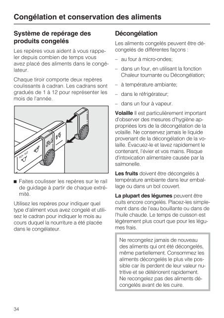 Instructions d'utilisation et d'installation Combiné ... - Miele