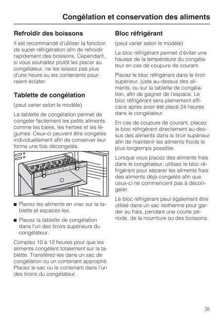 Instructions d'utilisation et d'installation Combiné ... - Miele