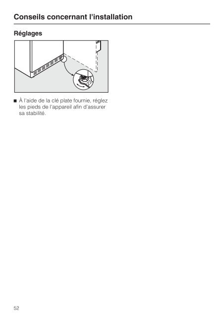 Instructions d'utilisation et d'installation Combiné ... - Miele