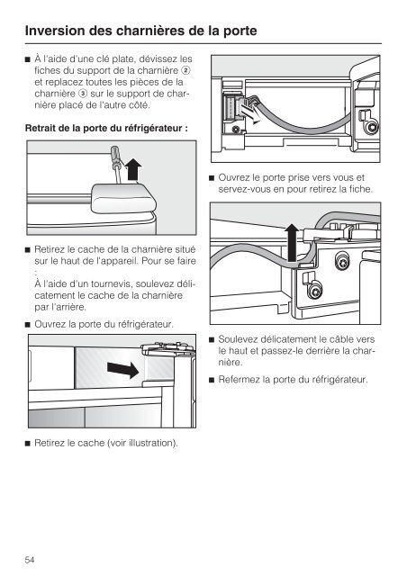 Instructions d'utilisation et d'installation Combiné ... - Miele