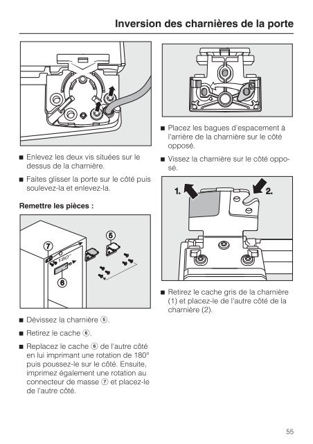 Instructions d'utilisation et d'installation Combiné ... - Miele