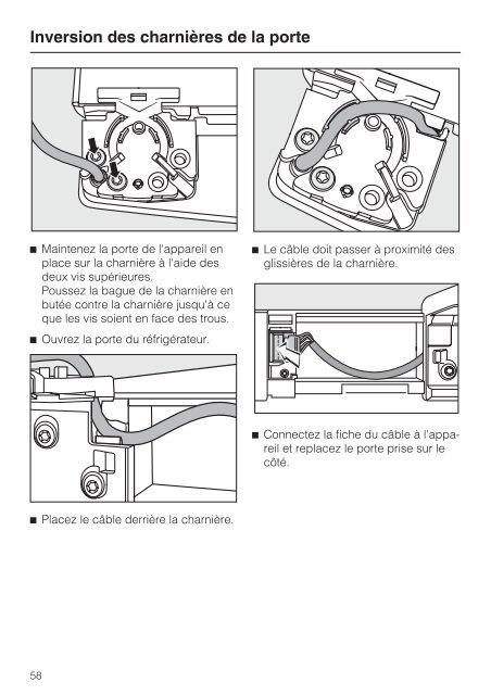 Instructions d'utilisation et d'installation Combiné ... - Miele