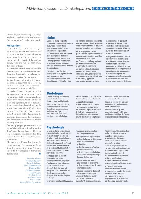 N°13 - Juin 12 (.pdf) - La Renaissance Sanitaire