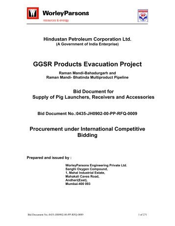 GGSR Products Evacuation Project - WorleyParsons.com