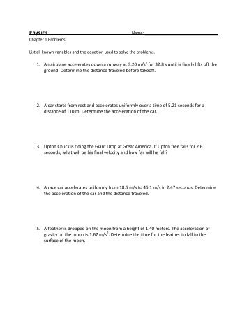 Unit 2 kinematics homework