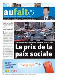 Edition du jeudi 16 juin 2011 - Aufait Maroc