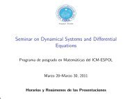 Seminar on Dynamical Systems and Differential ... - Blog de ESPOL
