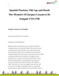 Old Age and Death The Memoirs Of Jacques Casanova De Seingalt ...