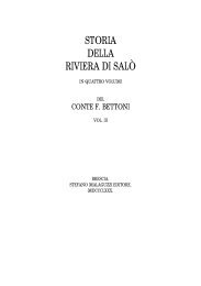 STORIA DELLA RIVIERA DI SALÒ - Archivi del Garda