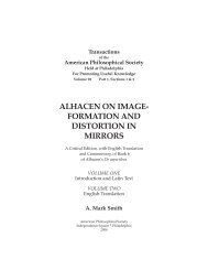 alhacen on image- formation and distortion in mirrors - IRCPS