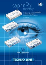 Keratoconus gas permeable contact lenses - Lentilles de contact ...