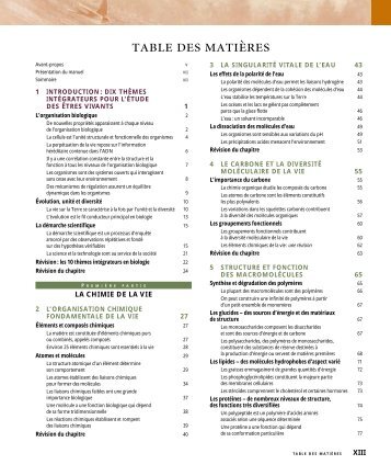 table des matières - Erpi