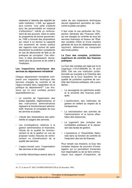chapitre 8 politiques et stratégies de lutte contre la corruption - PNUD