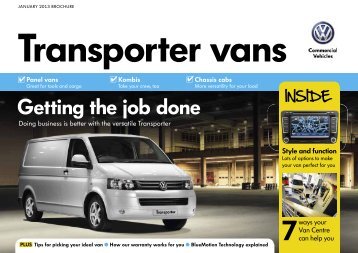 Volkswagen Transporter brochure. - John Clark Motor Group