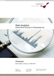 Web Analytics: Zielorientierte Nutzung zur Erfolgssteigerung [pdf, 3MB]