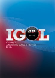 Catalogue Accessoires, Textile & Matériel IGOL
