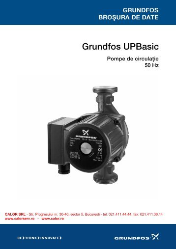 pompe de circulatie grundfos upbasic - Calor