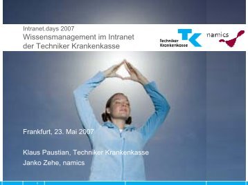 Wissensmanagement im Intranet der Techniker Krankenkasse