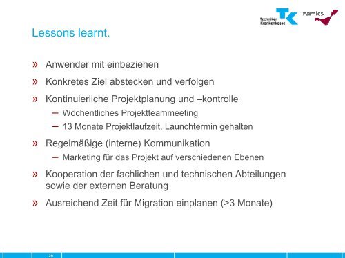 Wissensmanagement im Intranet der Techniker Krankenkasse