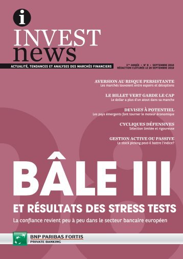 Bâle III et résultats des stress tests - BNP Paribas Fortis
