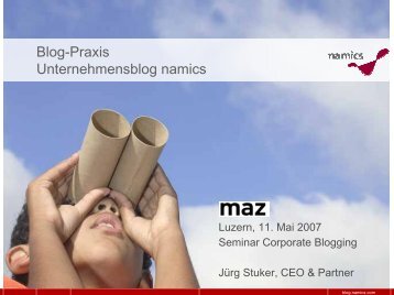 Unternehmensblog namics [pdf, 2.4 MB] - Namics Weblog