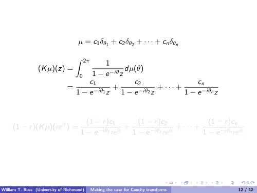 Making the case for Cauchy transforms