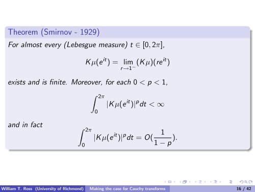 Making the case for Cauchy transforms