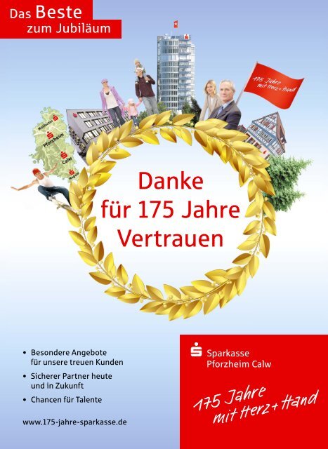 Danke für 175 Jahre Vertrauen - Sparkasse Pforzheim Calw