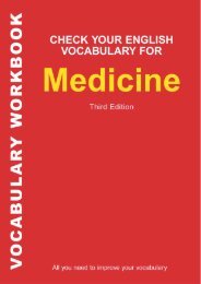 Check your vocabulary for medicine