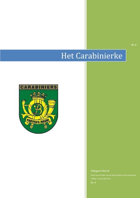 Het Carabinierke - SeniorenNet