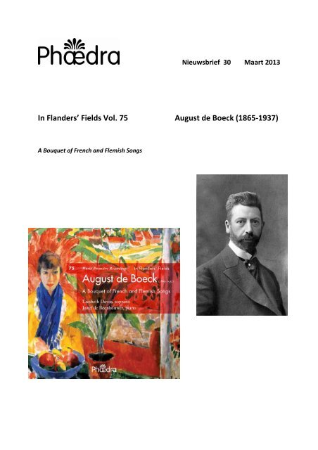 In Flanders' Fields Vol. 75 August de Boeck (1865 ... - SeniorenNet