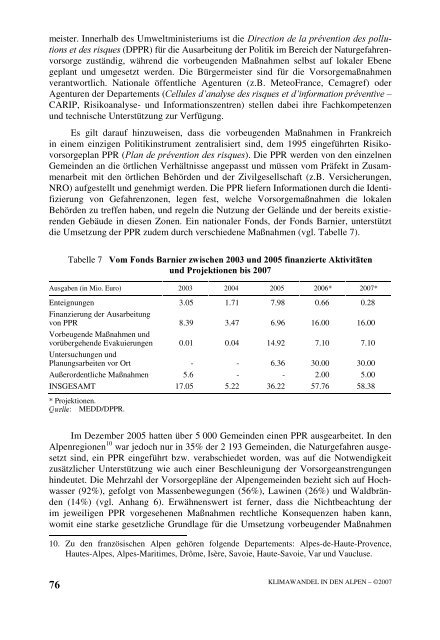 Klimawandel in den Alpen - ETH Weblog Service