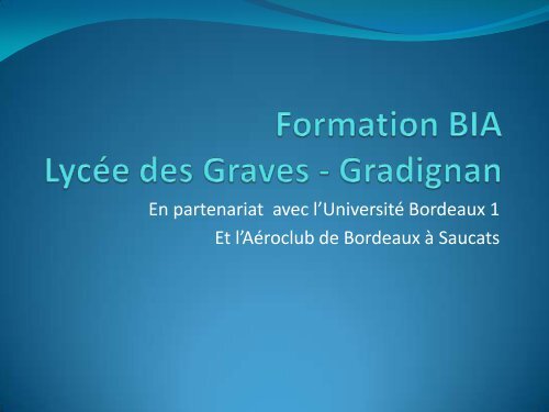 II-1 Les différentes formes d 'ailes - IMS