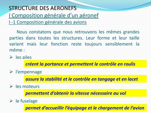 II-1 Les différentes formes d 'ailes - IMS