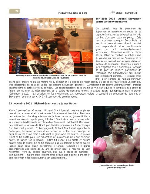 Le seul magazine au Québec dédié uniquement ... - La Zone de Boxe