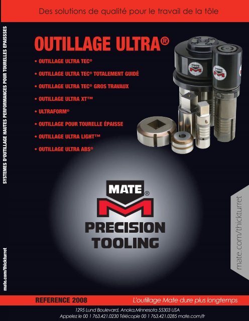 OUTILLAGE ULTRA® - Mate Precision Tooling