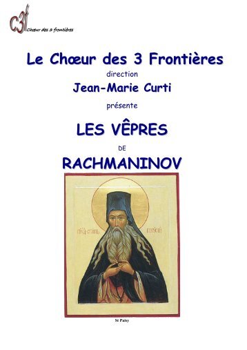 S. Rachmaninov - Vêpres - Choeur des trois frontières