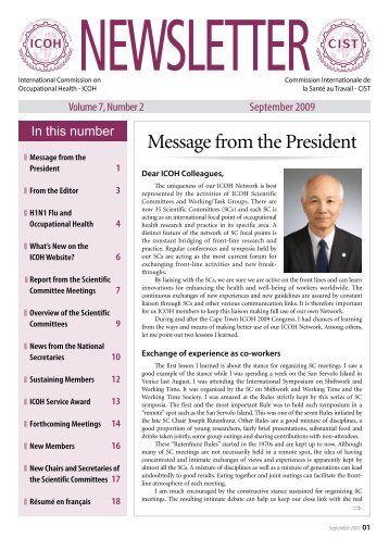 Message from the President - ICOH