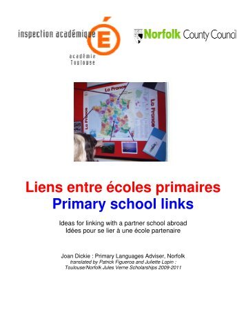 Liens entre écoles primaires Primary school links - Académie de ...