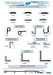 Profils aluminium bruts Mill finish aluminium profiles