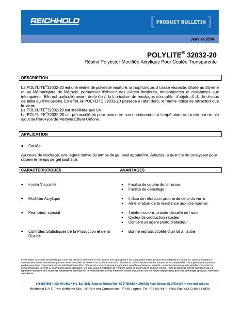 POLYLITE® 32032-20 - SF composites