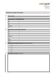 Demande de projet d'innovation (PDF) - Swissgrid