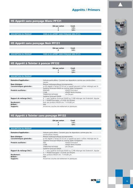 Octoral Catalogue Produits 2010