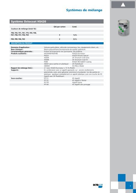 Octoral Catalogue Produits 2010