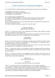 Loi n°140/AN/06/5ème L portant politique nationale de gestion des ...