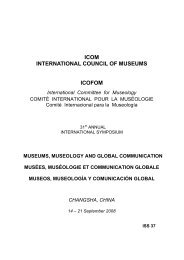 ISS 37 - The International Council of Museums