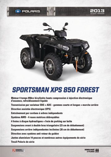 SportSman XpS 850 foreSt - Quad Parc 81